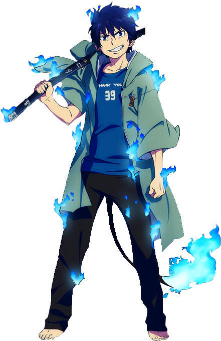 Rin Okumura, Ao No Exorcist, Blue Exorcist, Awesome - Rin Okumura Png Clipart (494x710), Png Download
