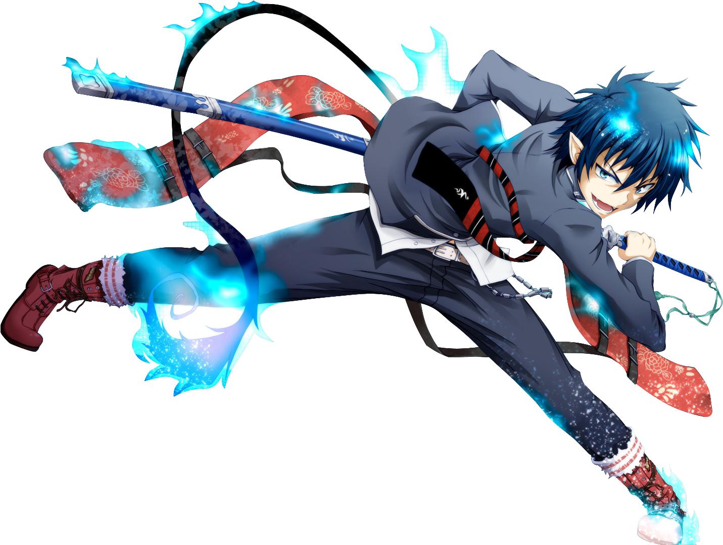 Rin Okumura - Rin Okumura Aoi No Exorcist Clipart (1656x1256), Png Download