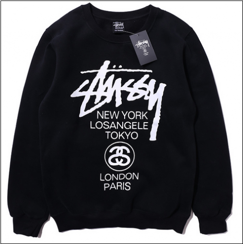 Stussy New York Los Angeles Tokyo Hoodie Clipart (500x717), Png Download