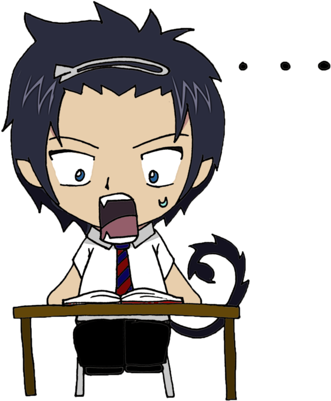 Free Download Blue Exorcist Clipart Rin Okumura Kirigakure - Ao No Exorcist Chibi Gif - Png Download (673x817), Png Download