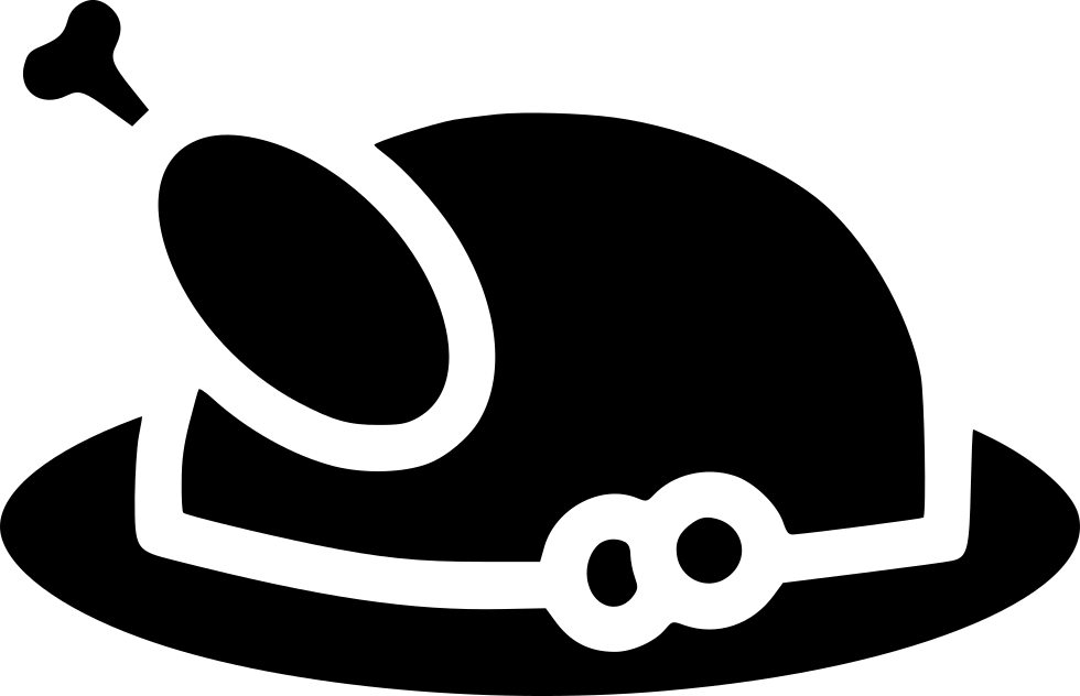 Roast Turkey Chicken Meat Lunch Meal Comments Clipart (980x632), Png Download