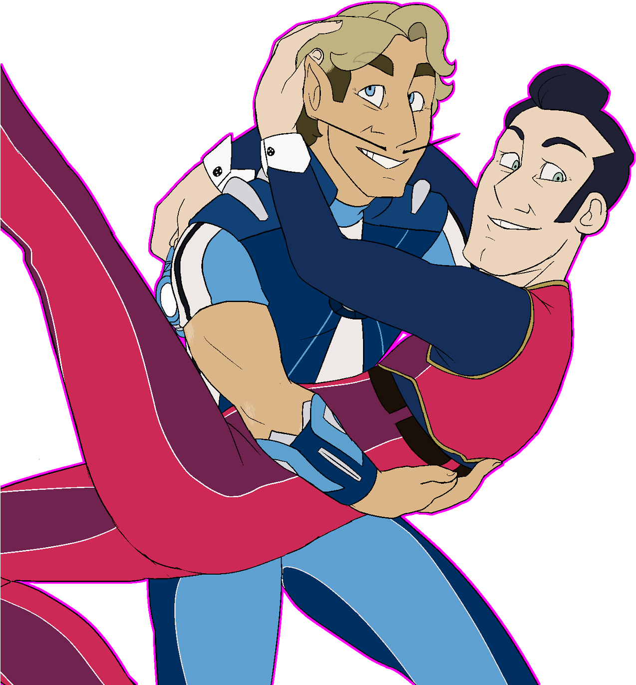 Nobody's Lazy In Lazytown -draw Anything That's Happy - Sportacus And Robbie Rotten Gay Clipart (1280x1393), Png Download