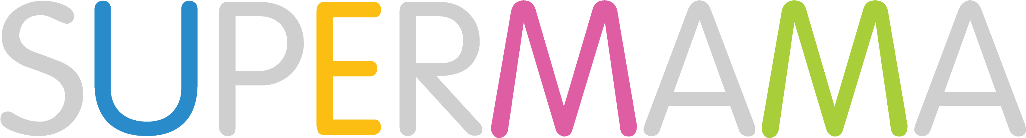 Super Mama Clipart (3622x1417), Png Download