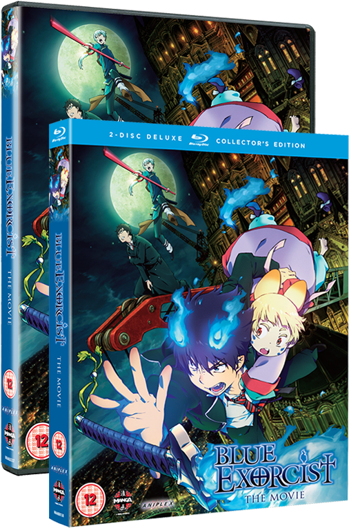 Blue Exorcist The Movie - Blue Exorcist Movie Cover Clipart (530x795), Png Download