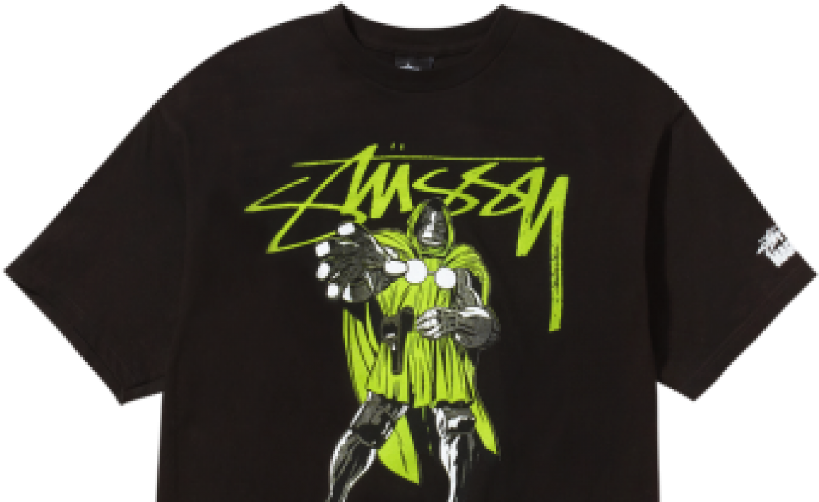 Stussy Releases A Line Of Marvel-themed Clothing - Dr Doom Stussy T Shirt Clipart (1280x720), Png Download