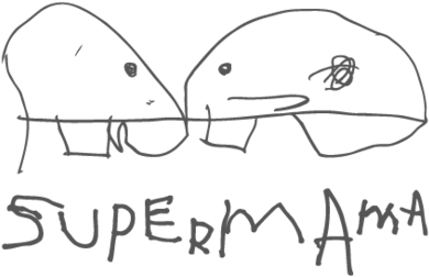 Supermama Store - Sketch Clipart (1000x385), Png Download