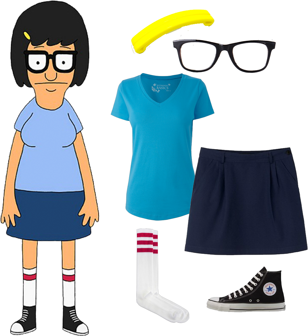 Tina Belcher From Bob's Burgers - Bobs Burgers Tina Birthday Clipart (1215x1230), Png Download