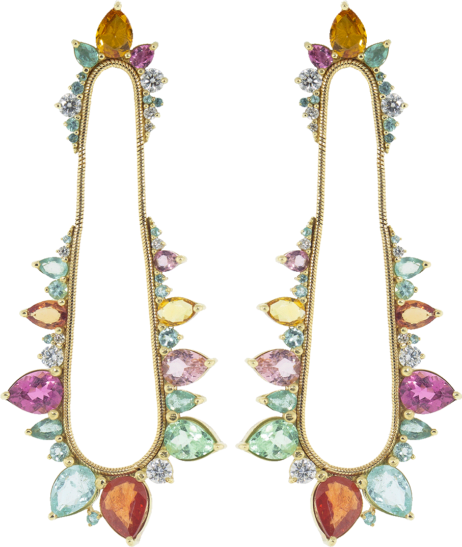 Electric Shock Earrings - Earrings Clipart (960x1223), Png Download