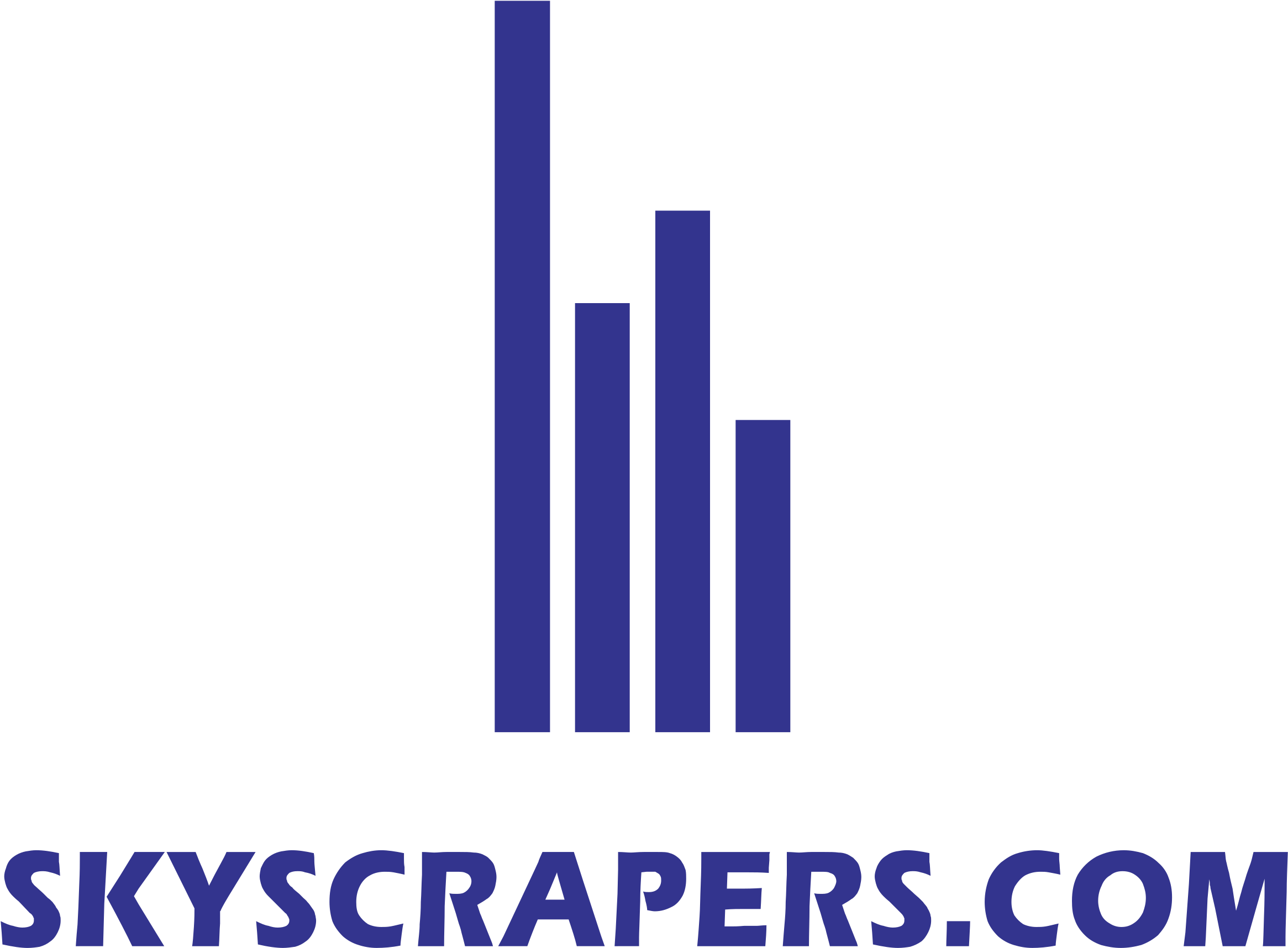 Skyscrapers Com Logo Png Transparent - Majorelle Blue Clipart (2400x2400), Png Download