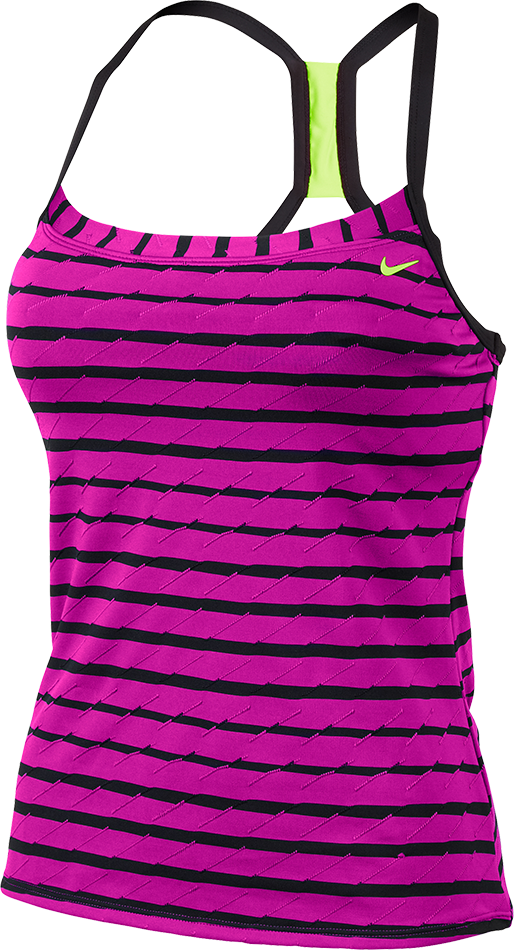 Electric Shock Racerback Tankini Ness5248 - One-piece Swimsuit Clipart (514x950), Png Download