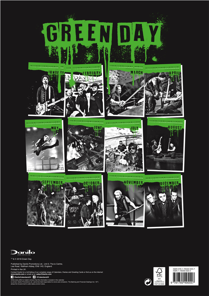 Green Day Calendar 2019 Clipart Large Size Png Image PikPng