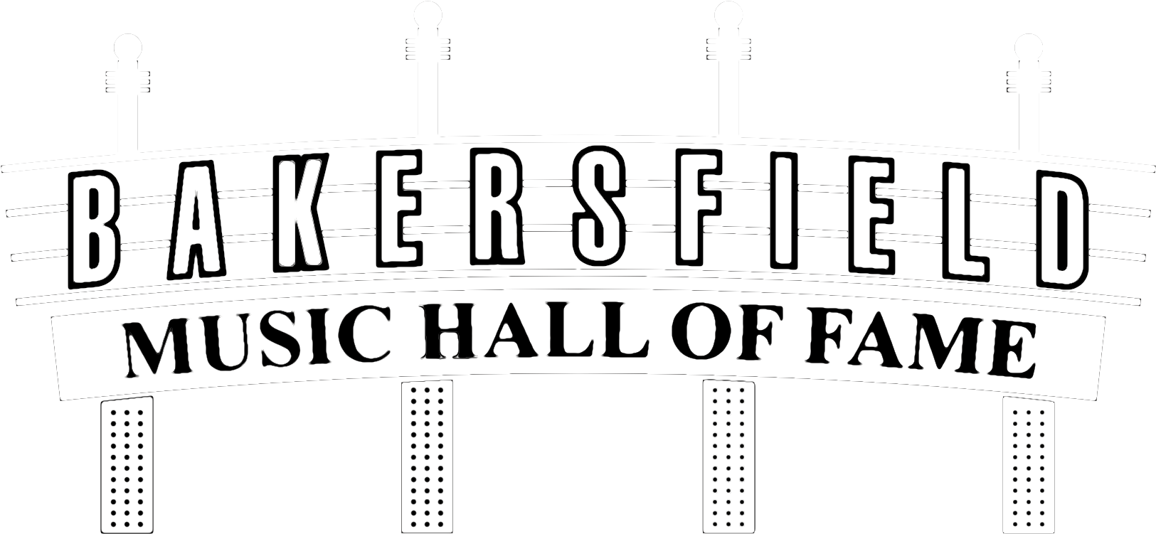 Bakersfield Music Hall Of Fame Logo Clipart (1676x820), Png Download