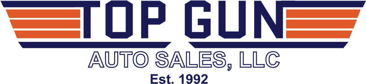 Top Gun Auto Sales - Graphic Design Clipart (1200x300), Png Download