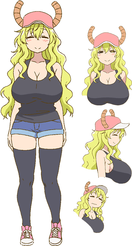 Kobayashi Dragon Maid Characters Clipart (600x878), Png Download