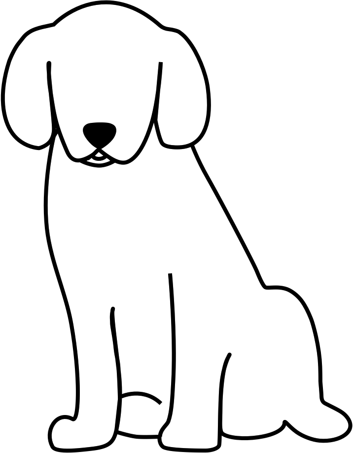 Dog Yawns Clipart (716x918), Png Download