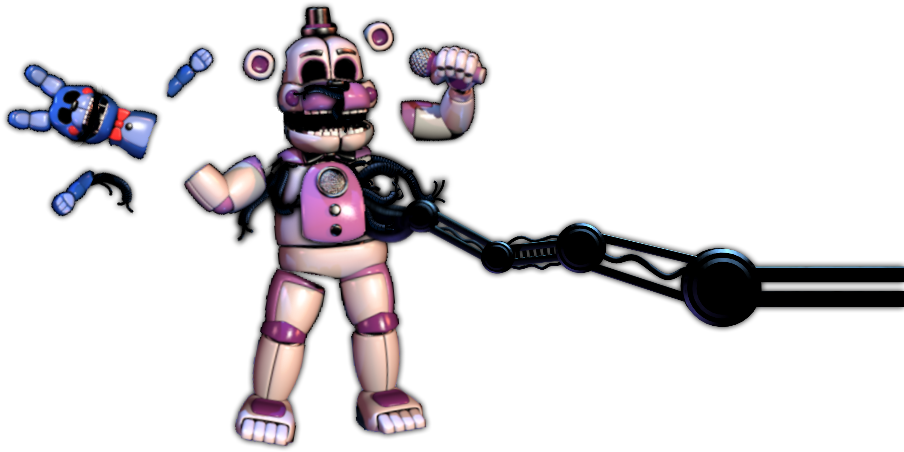 Mcfarlane Fnaf Sister Location , Png Download - Fnaf Scooped Funtime Freddy Clipart (904x452), Png Download
