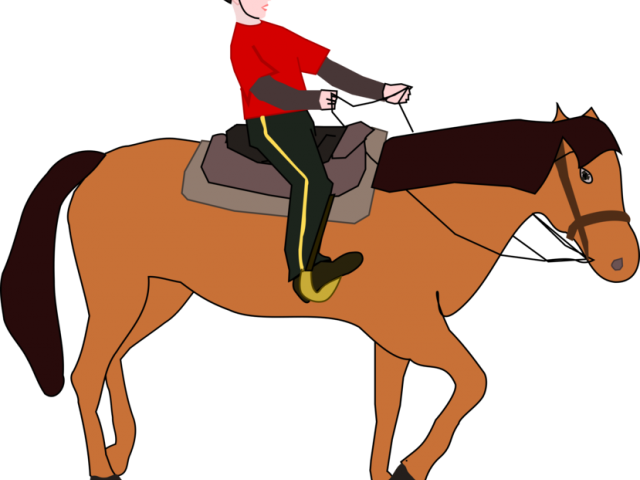 Rider Clipart Horse Reins - Ride A Horse Png Transparent Png (640x480), Png Download
