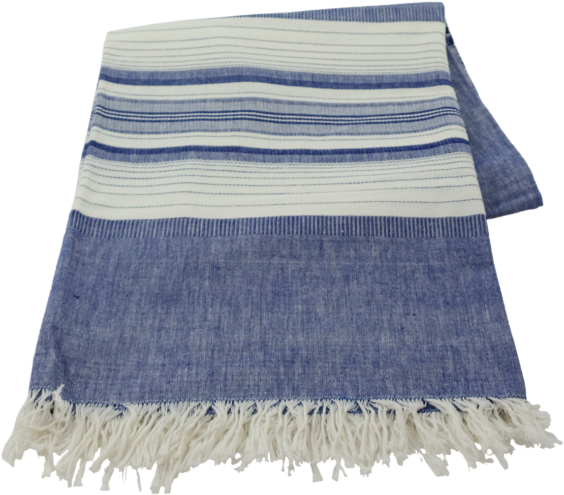 This Lovely Blue Tablecloth Was Handmade By Artisans - Scarf Clipart (1280x1160), Png Download