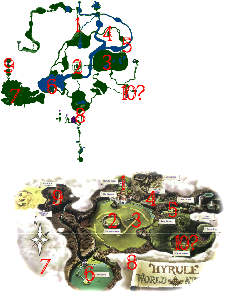 The World Is The Best Indicator For When This World - Zelda Ocarina Of Time 3ds Map Clipart (782x1024), Png Download
