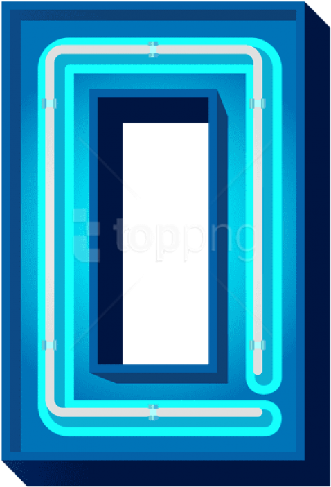 Free Png Download Number Zero Blue Neon Clipart Png Transparent Png (481x710), Png Download