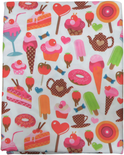 Xcl Candylicous Table Cloth - Ice Cream Bar Clipart (600x600), Png Download