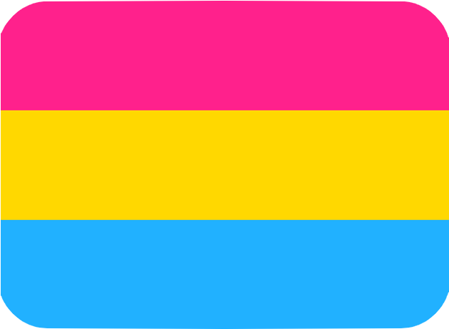 Pansexual Pride Flag - Pansexual Flag Emoji Discord Clipart (630x630), Png Download