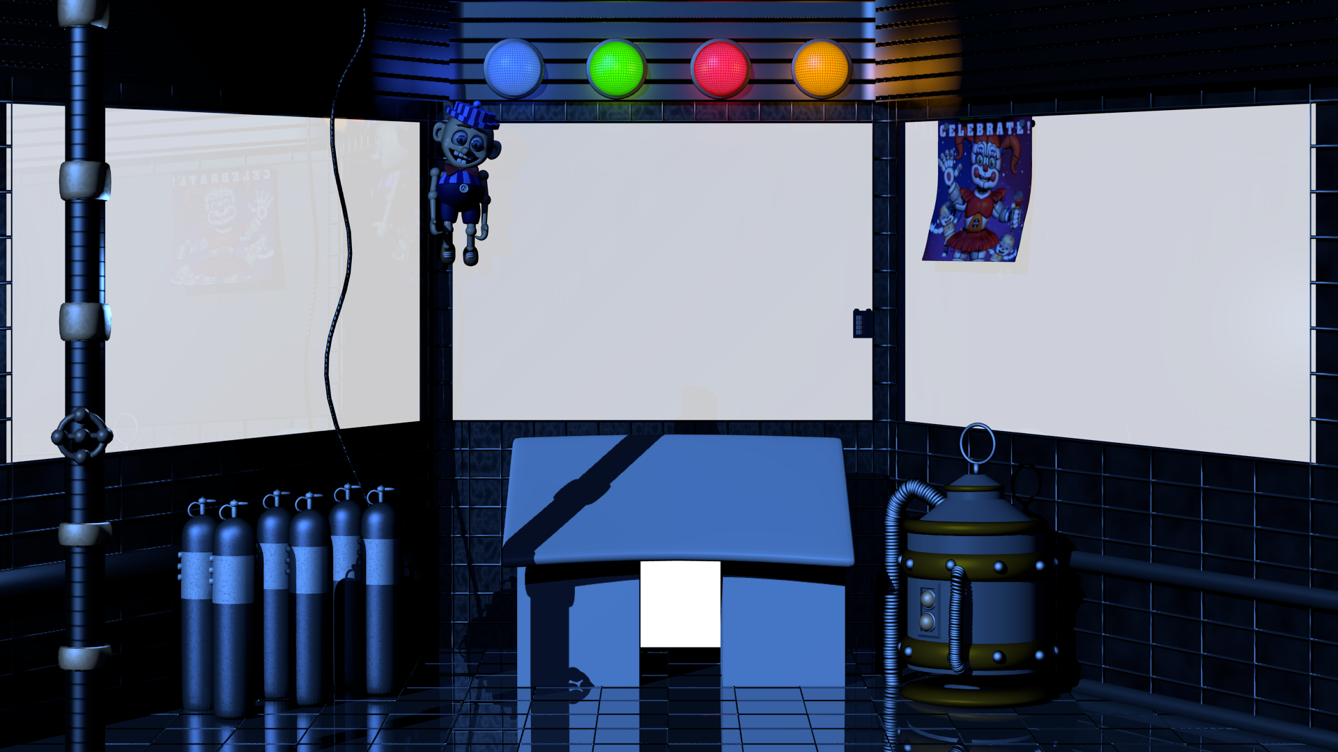 Sala De Five Nights At Freddy's - Stage Clipart (1920x1080), Png Download