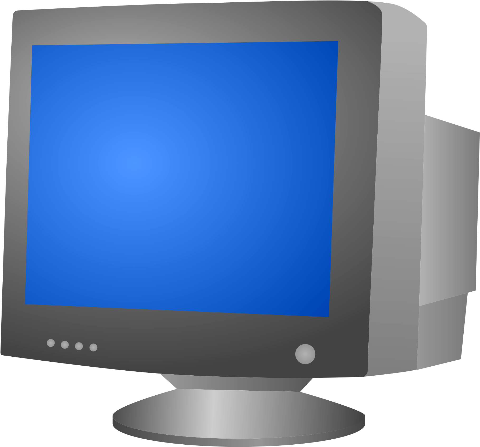 Cathode Ray Tube Computer Clipart (2400x2278), Png Download