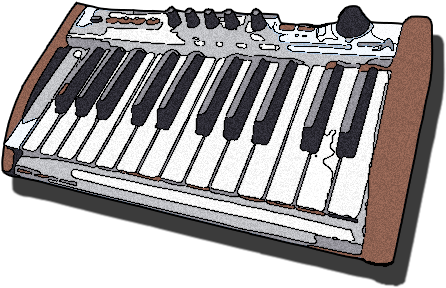 Keyboard Bass Clipart (667x634), Png Download