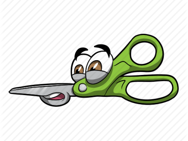 Cartoon Scissors - Scissor Cartoon Png Clipart (640x480), Png Download