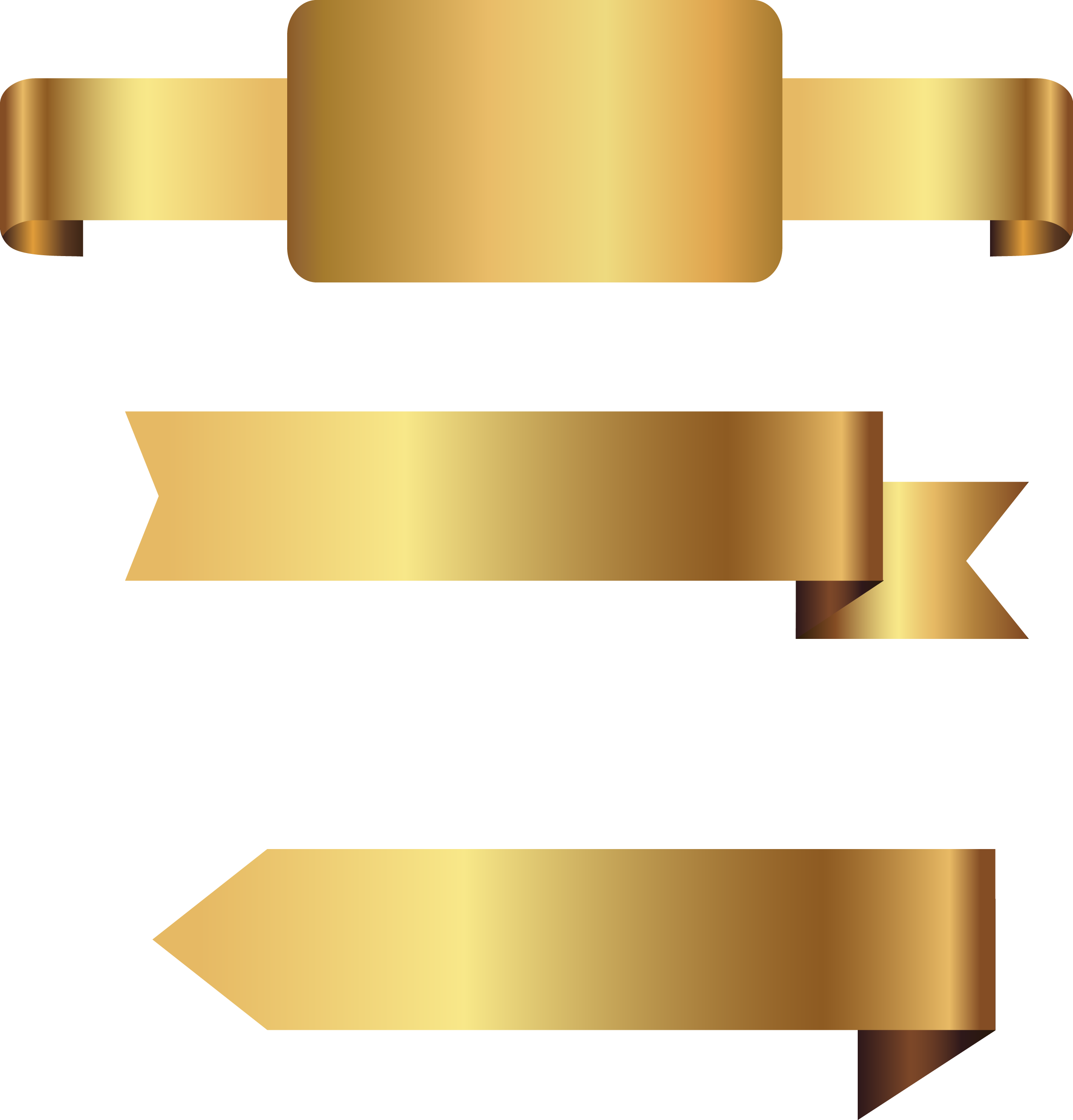 Svg Royalty Free Stock Hand Painted Gold Label Transprent Clipart (2522x2633), Png Download