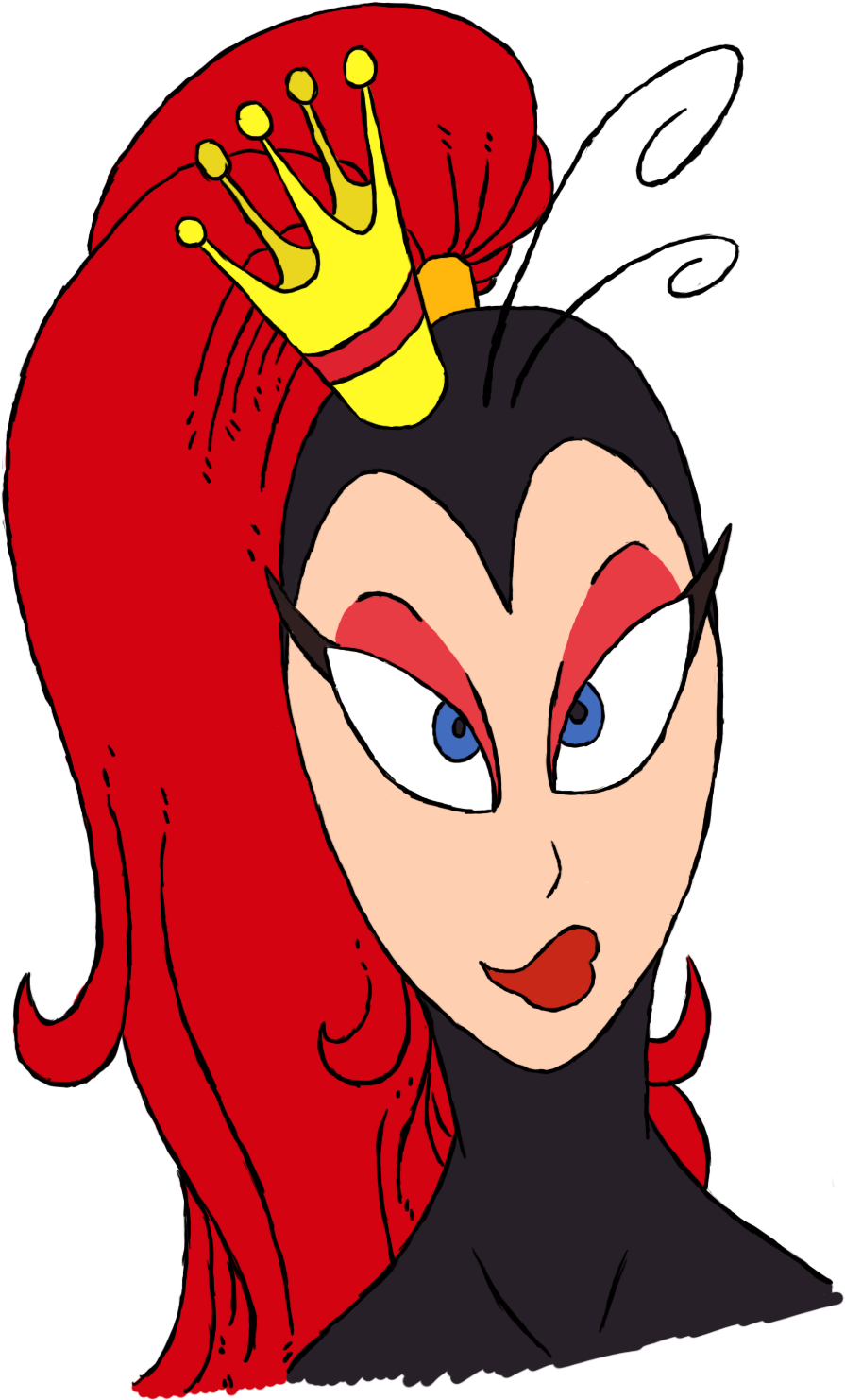 A Head Shot Bust Of Princess What's Her Name From Earthworm - Cartoon Clipart (1361x1531), Png Download