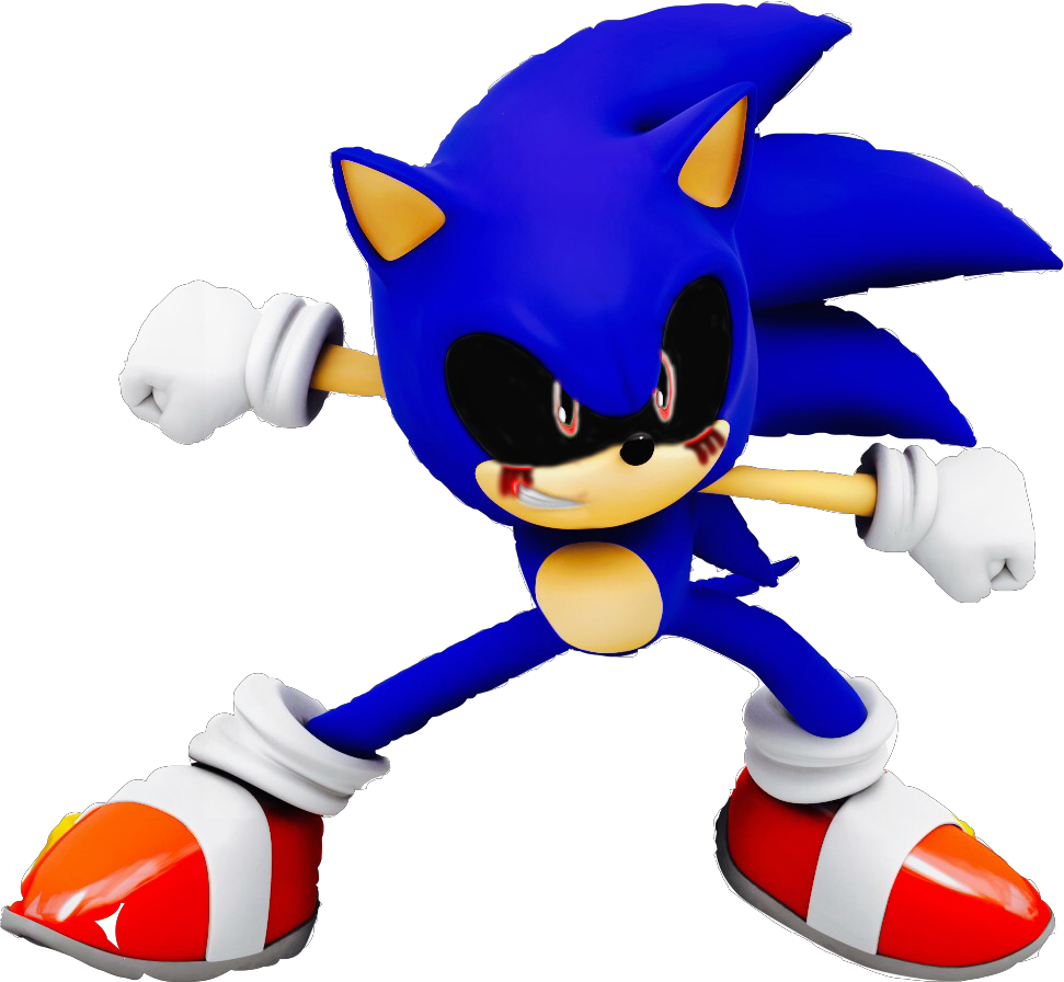 #sonic Exe - Sonic X 3d Model Clipart (971x896), Png Download