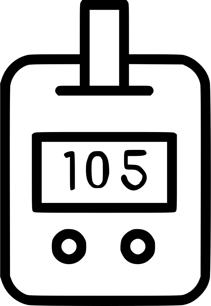 Blood Glucose Meter Svg Png Icon Free Download - Blood Glucose Png Clipart (678x980), Png Download