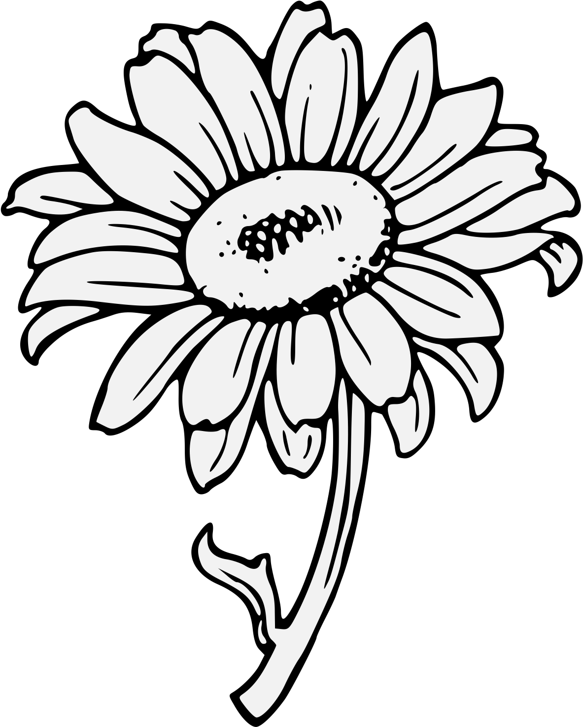 Details, Png - Sunflower Clipart Art Transparent Png (1218x1485), Png Download