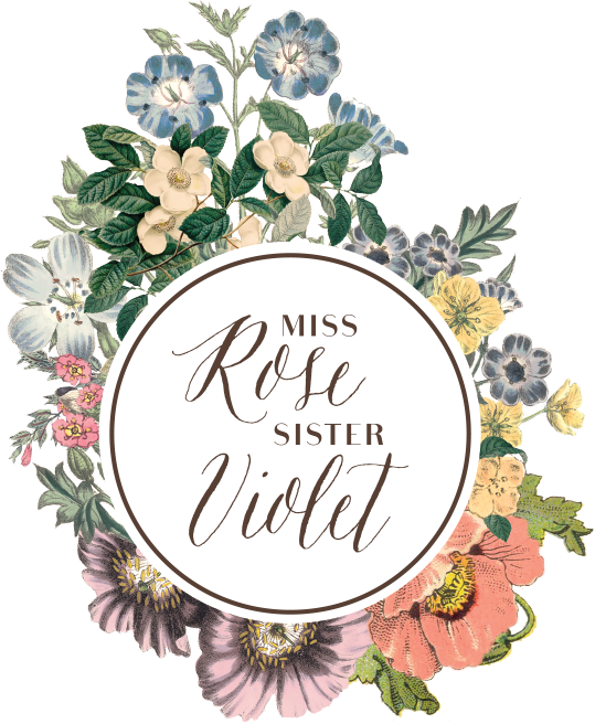 Miss Rose Sister Violet - Flowers Rose Logo Png Clipart (539x656), Png Download