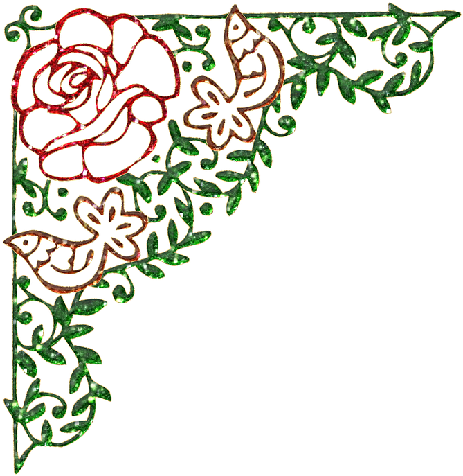 Rose Gemstone Jewel Decor Pattern - Clip Art - Png Download (720x720), Png Download