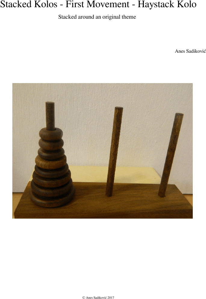 Stacked Kolos - First Movement - Haystack Kolo - Plywood Clipart (850x1100), Png Download