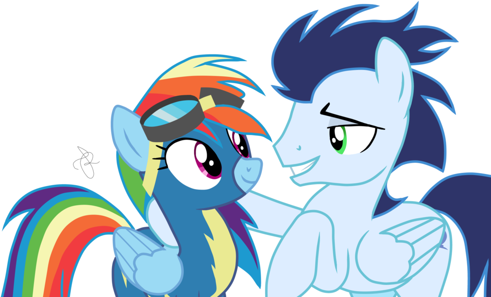 Mlp Base Rainbow Dash Photo - Mlp Soarin Dash Clipart (1024x610), Png Download