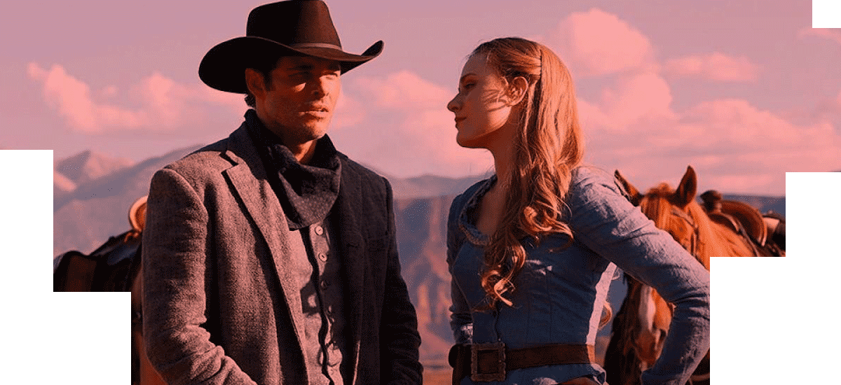 Direct Beam Comms - Westworld Cowboy Clipart (1200x550), Png Download