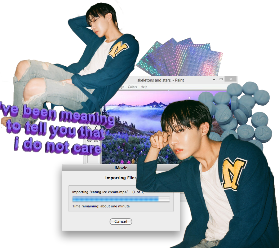 Hoseok Tumblr By - Hoseok Edit Clipart (900x800), Png Download