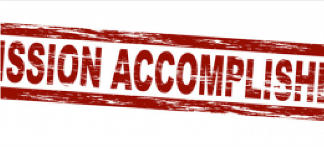 Mission Accomplished Speech Clipart (640x480), Png Download