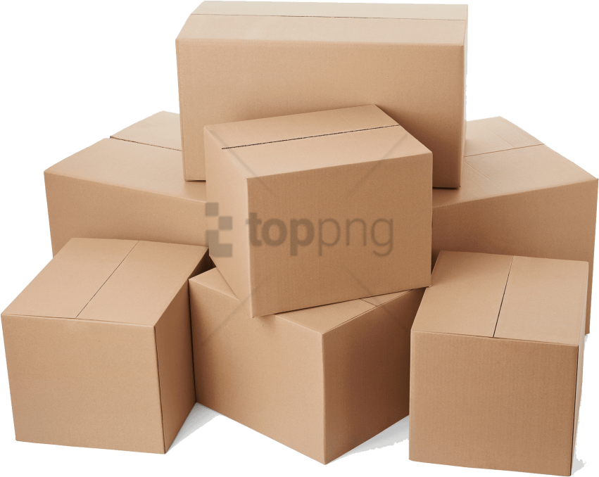 Download Stacked Corrugated Free - Boxes Clipart - Png Download (851x678), Png Download