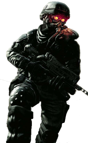 Helghast Soldier, Naphthos - Robot Soldier No Background Clipart (960x540), Png Download
