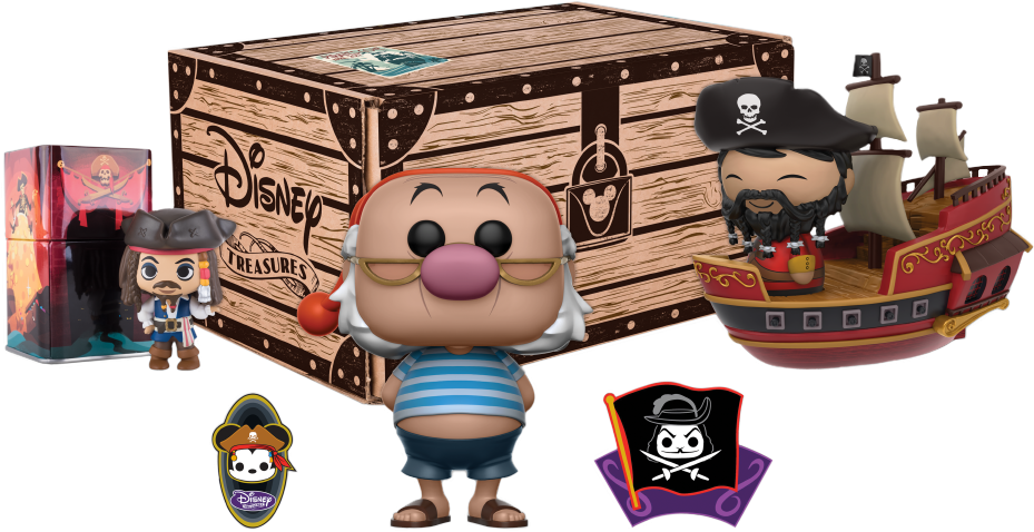 Pirates Cove Subscription Box - Funko Disney Treasure Box Clipart (929x478), Png Download