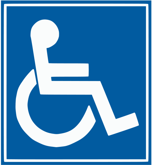 Handicap Sign Transparent Clipart (566x800), Png Download