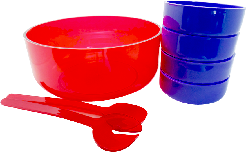 Combo Ensaladera, Cucharas Y Platos - Plato Vaso Y Cuchara Png Clipart (1066x601), Png Download