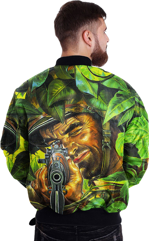 Com Gun Sight Over Print Jacket %tag - Jacket Clipart (1000x1000), Png Download