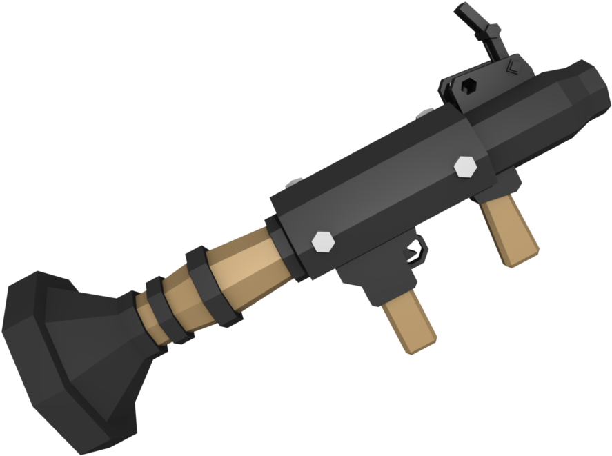 Tf By Pithekhoz - Rocket Launcher Low Poly Clipart (1024x768), Png Download