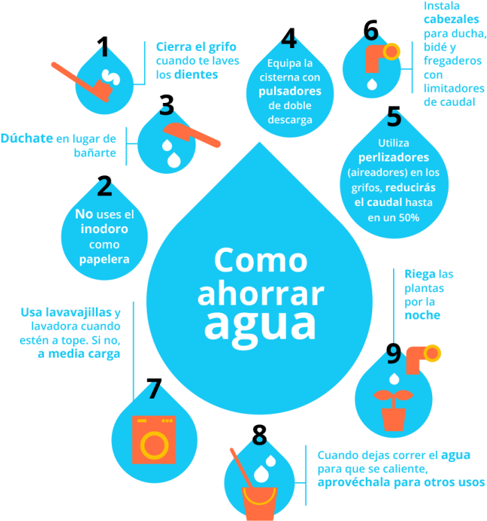 Día Mundial Del Agua Hidrolit - Ahorro De Agua En El Hogar Clipart (732x800), Png Download